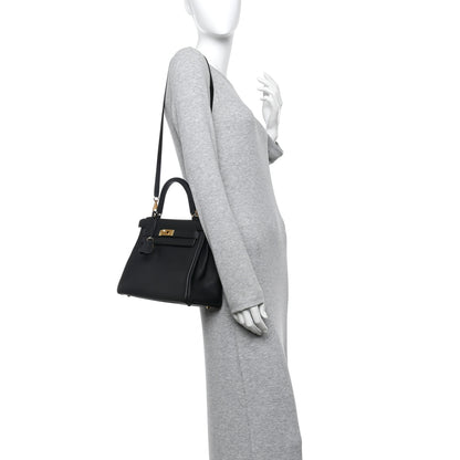 Hermes Togo Kelly Retourne 28 Black 2 of 12
