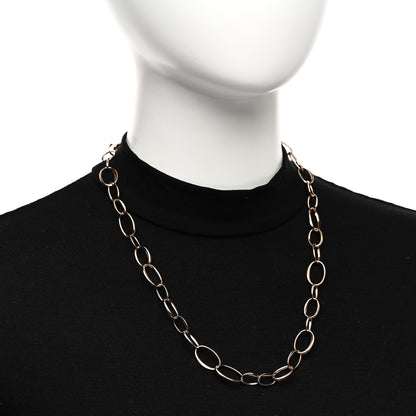Pomellato 18K Rose Gold Oval Link Necklace 2 of 5