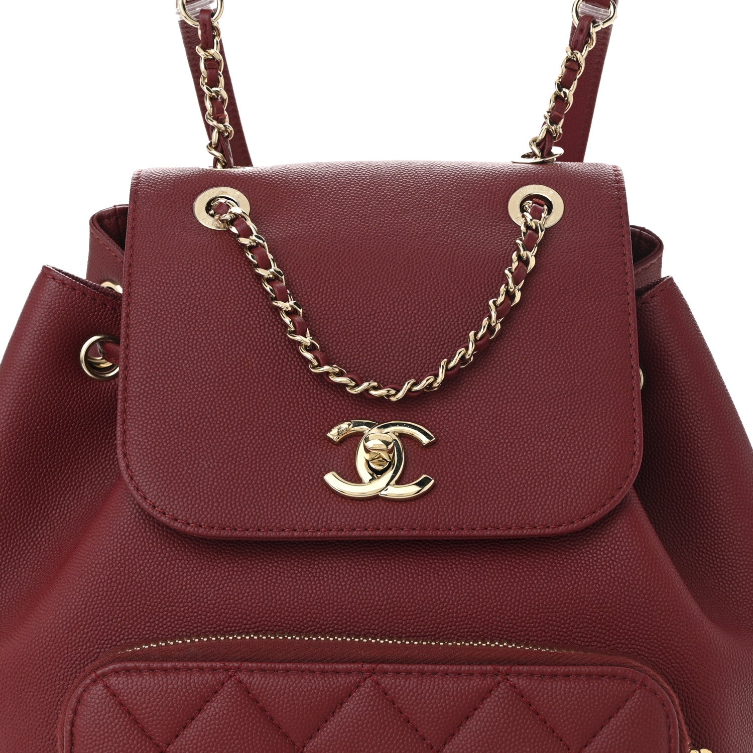 Chanel Caviar Quilted Business Affinity Backpack Burgundy 1766756 – FASHIONPHILE