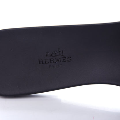 Hermes Rubber Aloha Sandals 41 Black 8 of 11
