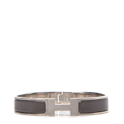 Hermes Matte Enamel Narrow Clic Clac HH Bracelet GM Etain 1 of 6