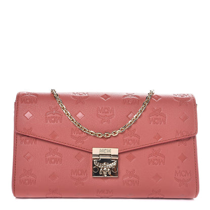 MCM Calfskin Ottomar Monogram Medium Millie Crossbody Bag Cocoa 1 of 8