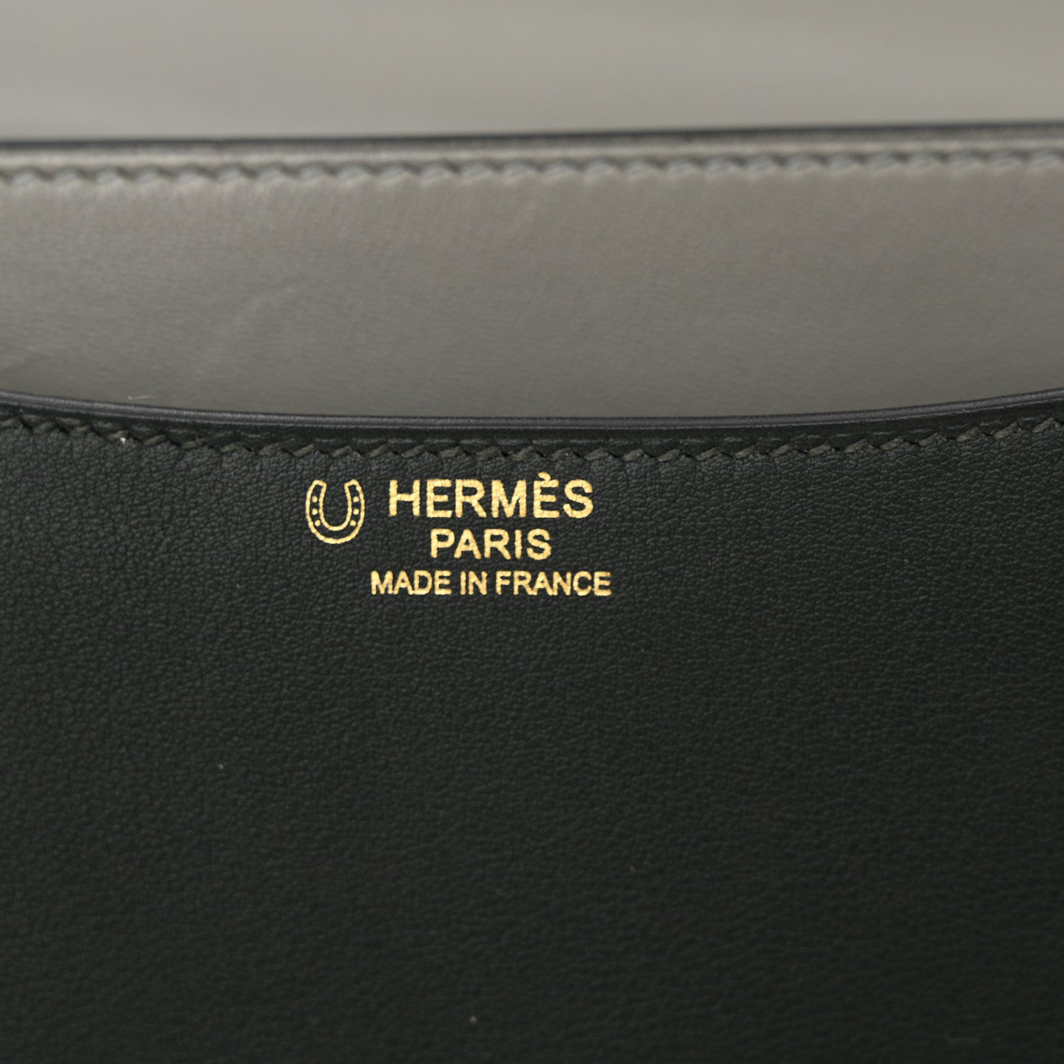 Hermes Swift Horseshoe Constance 24 Vert Anglais Gris Perle 6 of 11