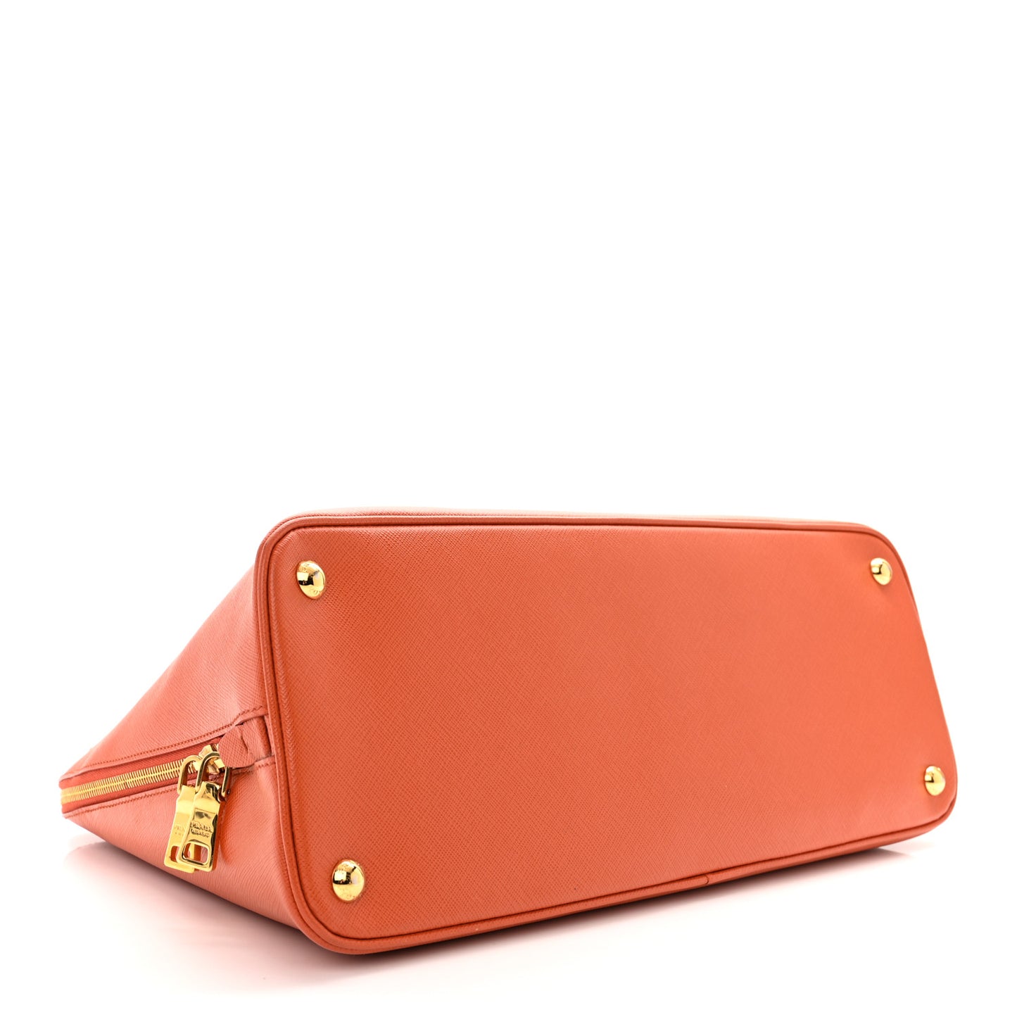 Saffiano Lux Medium Promenade Tote Papaya
