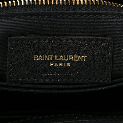 Saint Laurent Calfskin Y Quilted Monogram Toy Loulou Crossbody Bag Black 6 of 10