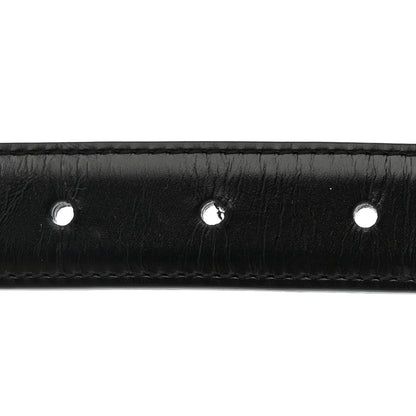 Celine Box Calfskin Medium 25mm Triomphe Belt 80 32 Black 5 of 6