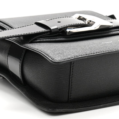 Proenza Schouler Embossed Grained Calfskin Buckle Trapeze Bag Black 9 of 12