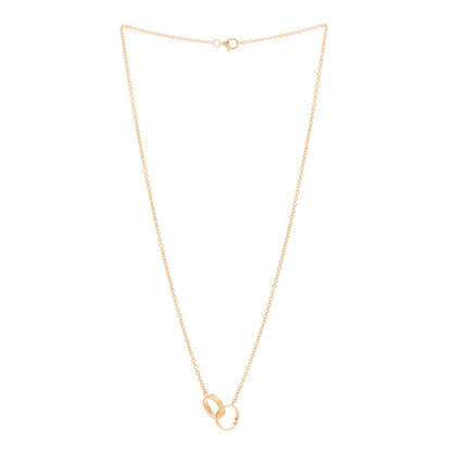 Cartier 18K Pink Gold Interlocking LOVE Necklace 3 of 9