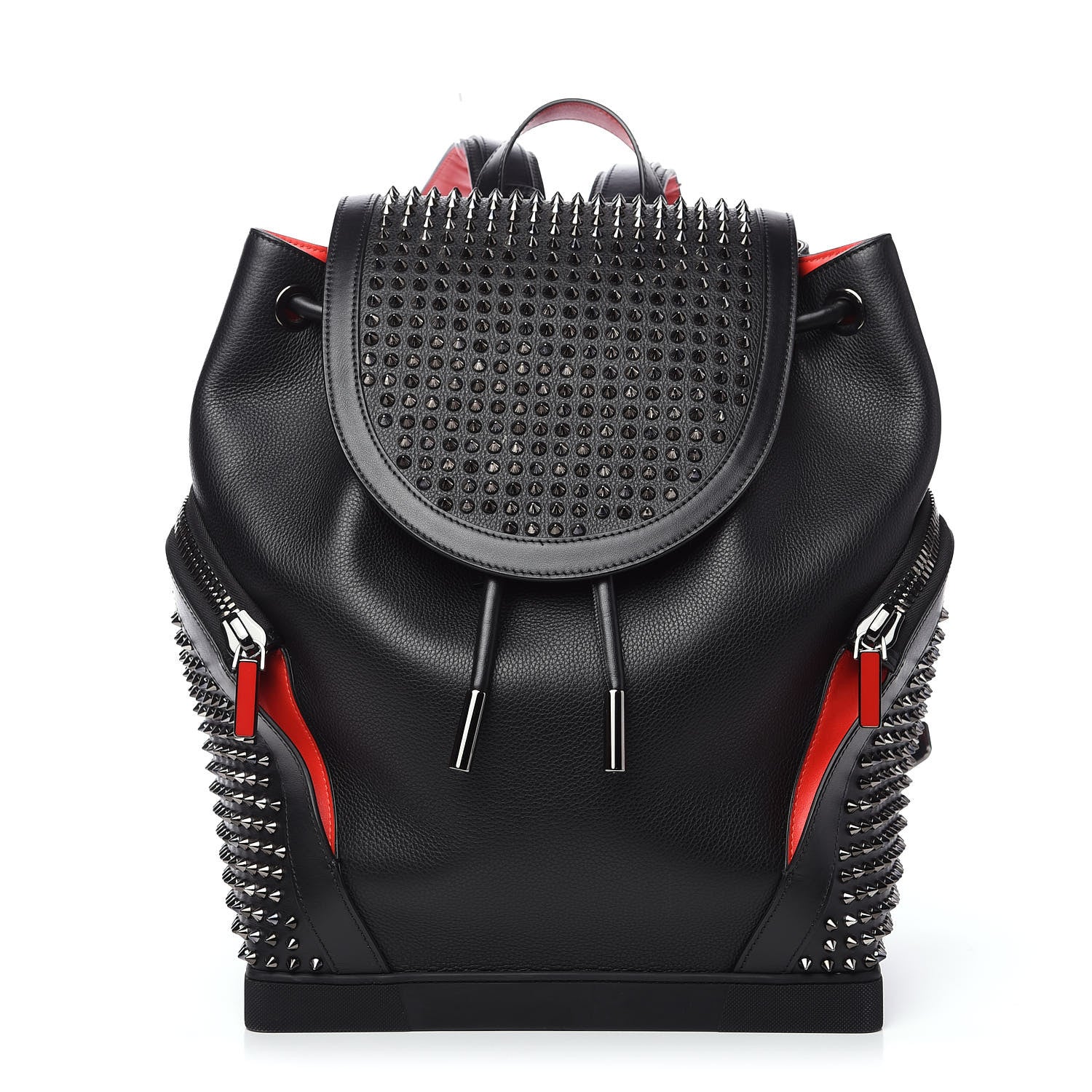 Christian Louboutin Calfskin Spiked Explorafunk Backpack Black 1 of 9