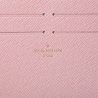 Louis Vuitton Calfskin Felicie Card Holder Insert Rose Ballerine 6 of 6