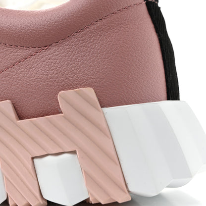 Hermes Sport Goatskin Suede Goatskin Womens Bouncing Sneakers 35.5 Rose Aquarelle 10 of 11