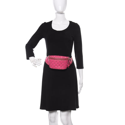 Valentino Garavani Nappa Rockstud Spike Belt Bag 85 Pink Orchid 2 of 9