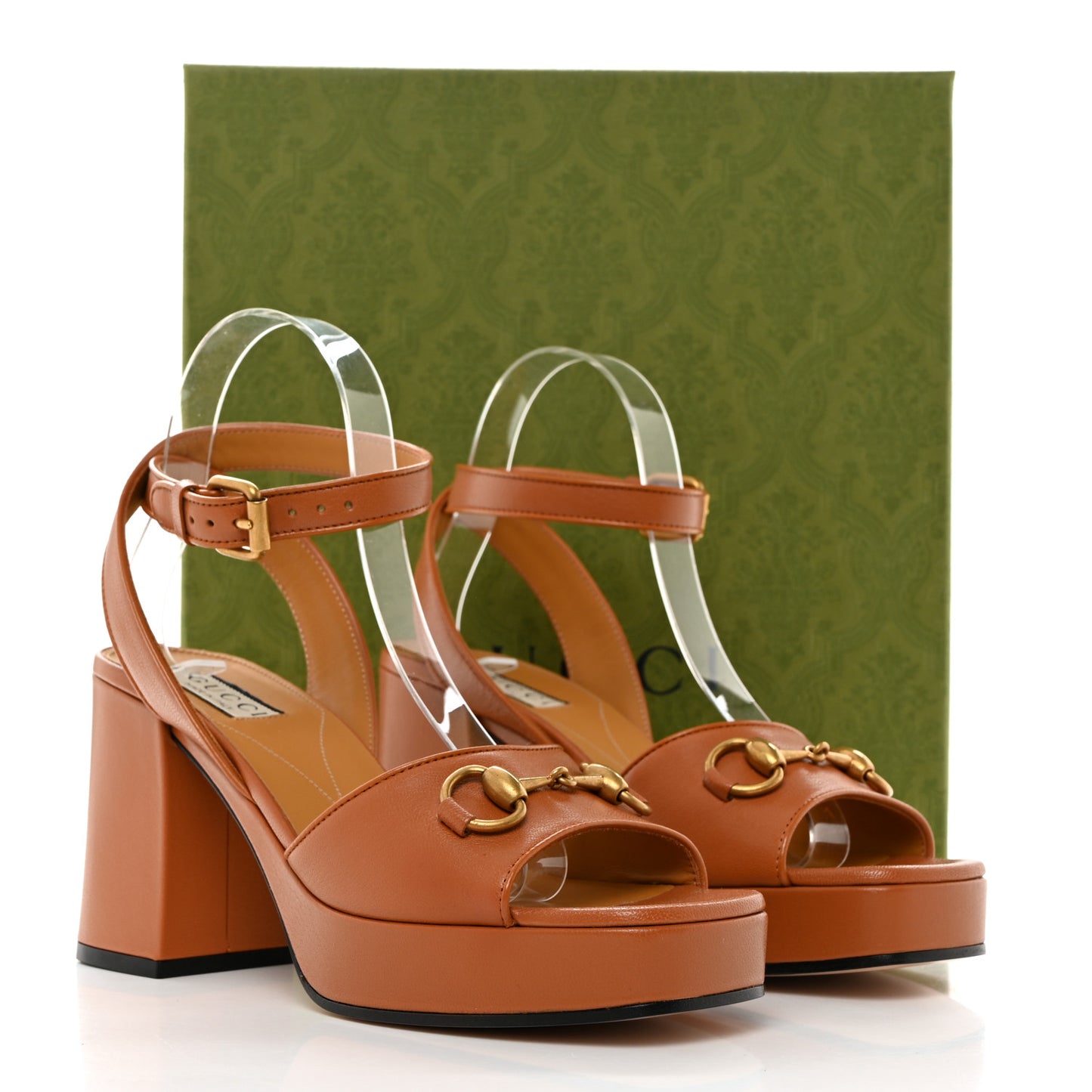 Quentin Granada Kid Horsebit 25/60mm Platform Sandals 38 Harness Brown