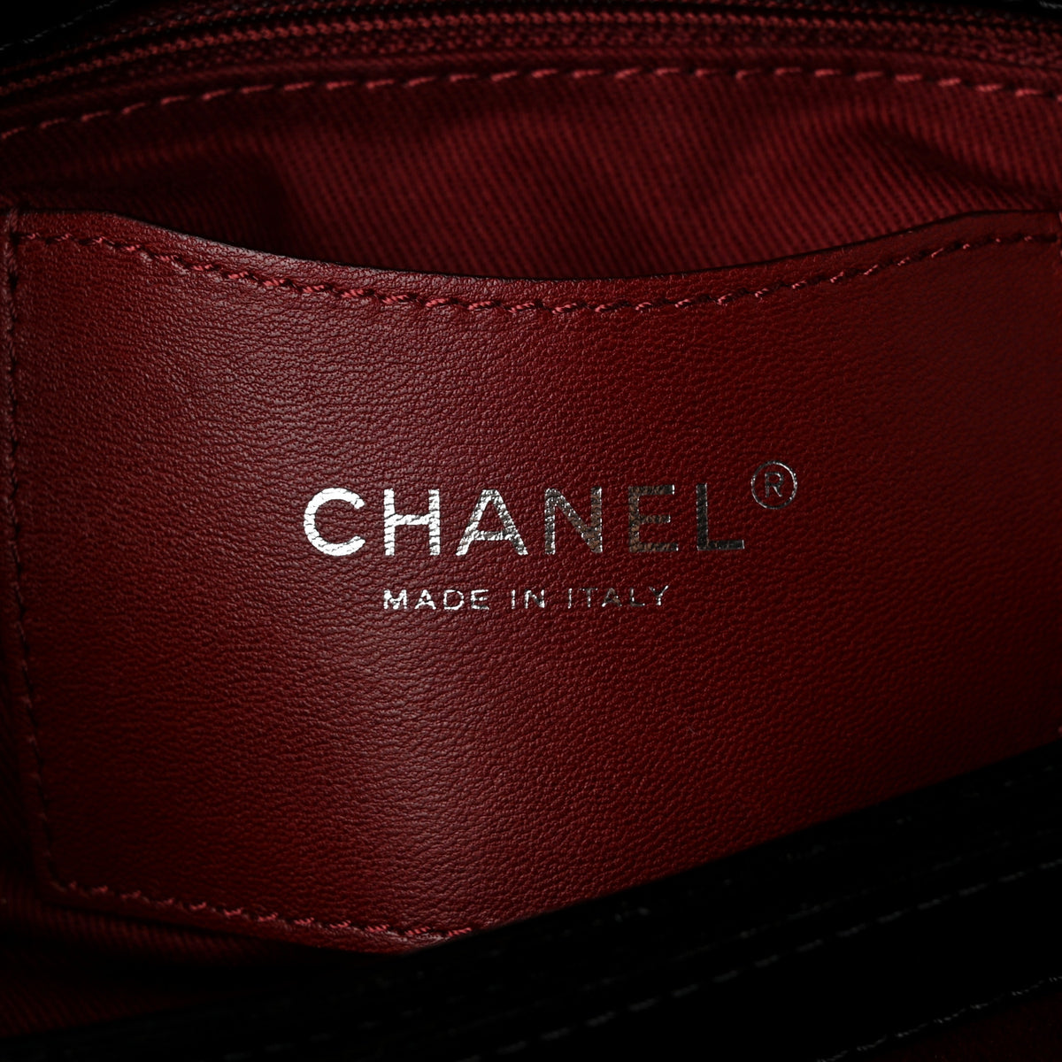 Chanel Patent Quilted Medium Just Mademoiselle Black 5 of 9