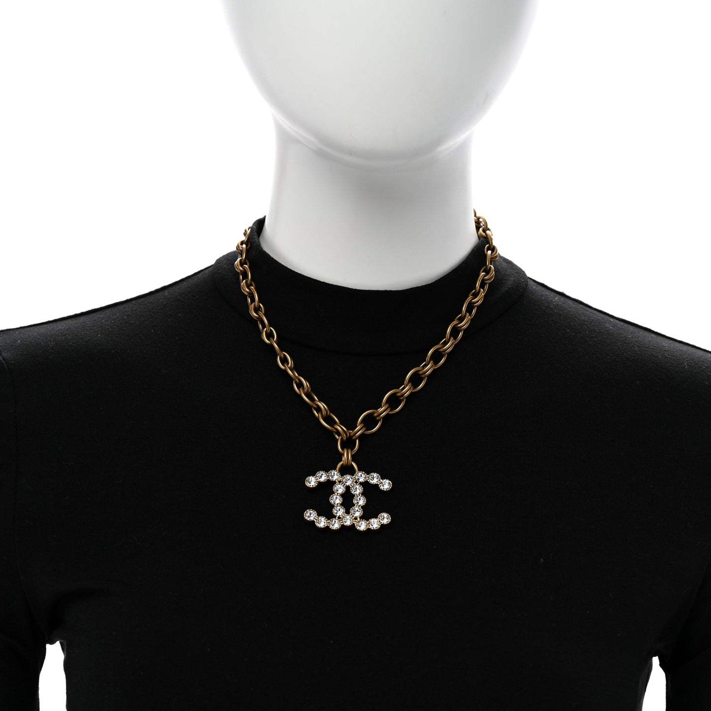 Crystal CC City Of Lights Necklace Gold