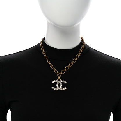 Chanel Crystal CC City Of Lights Necklace Gold 2 of 5