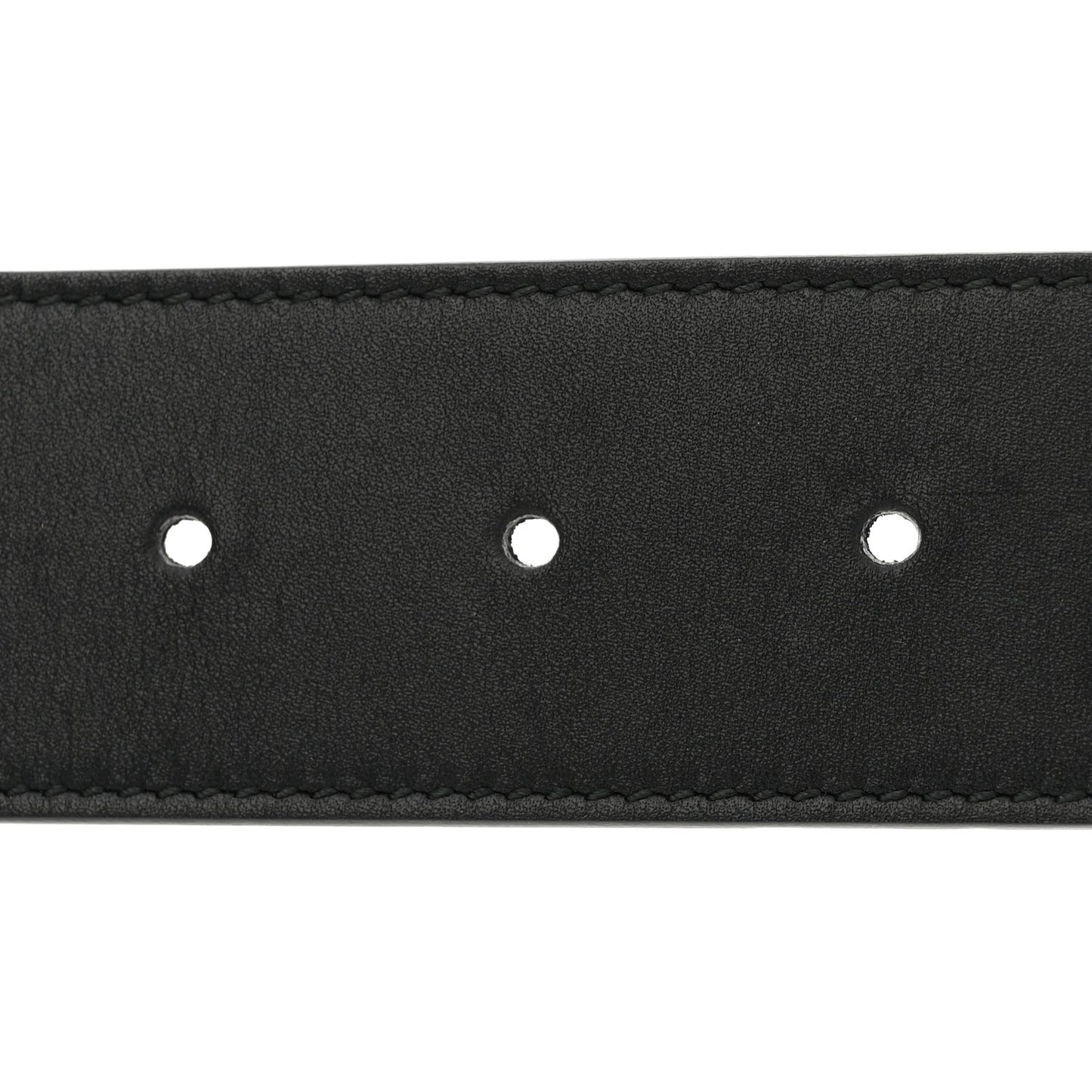 Moon Calfskin Torchon Double G 25mm Belt 80 32 Black