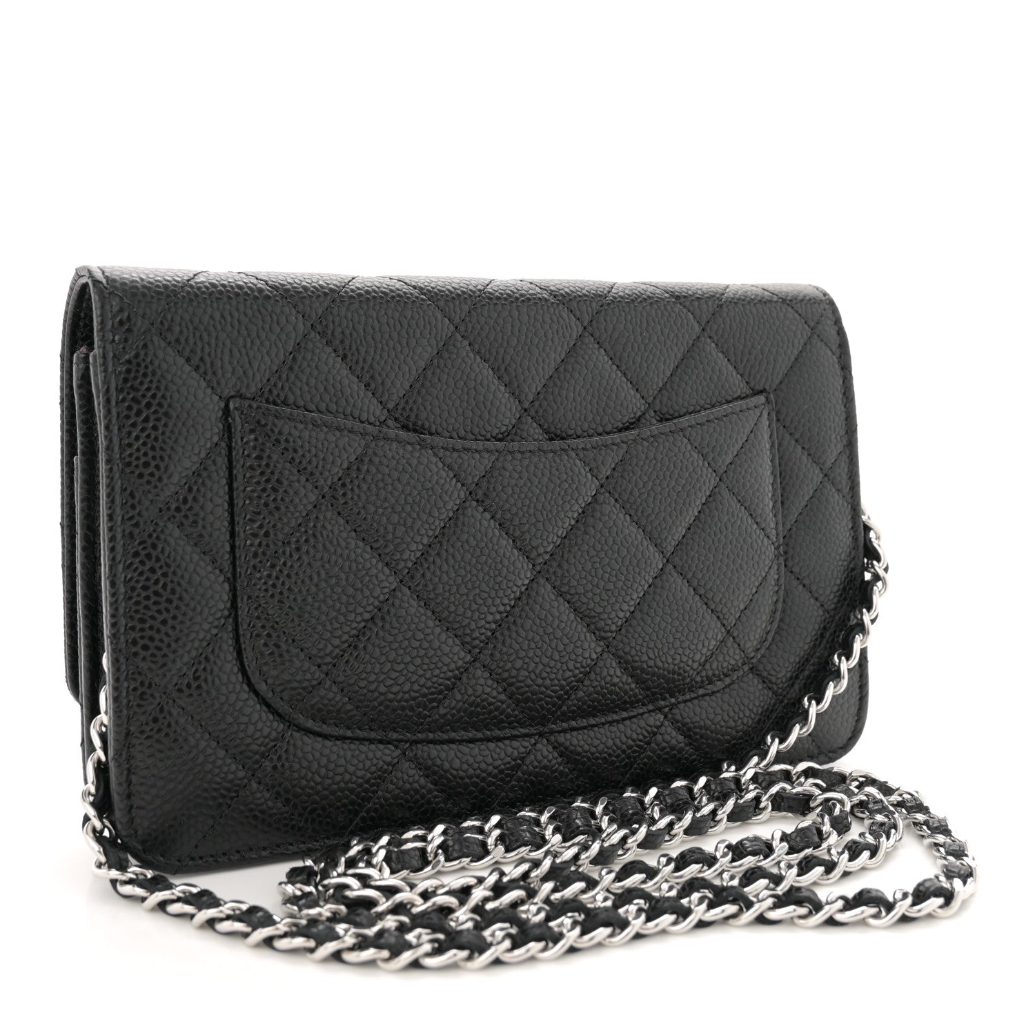 Chanel Caviar Quilted Wallet on Chain WOC Black 3 of 11