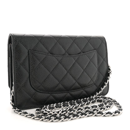 Chanel Caviar Quilted Wallet on Chain WOC Black 3 of 11