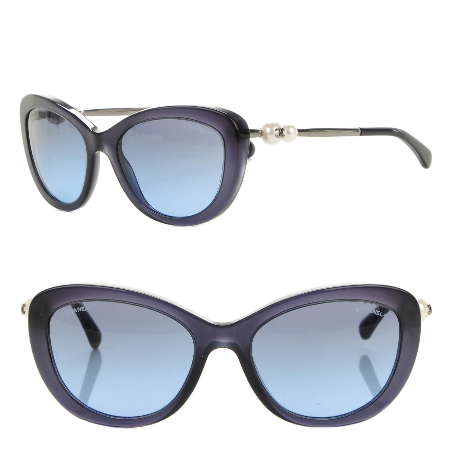 Acetate Pearl Cat Eye Sunglasses 5340-H Blue