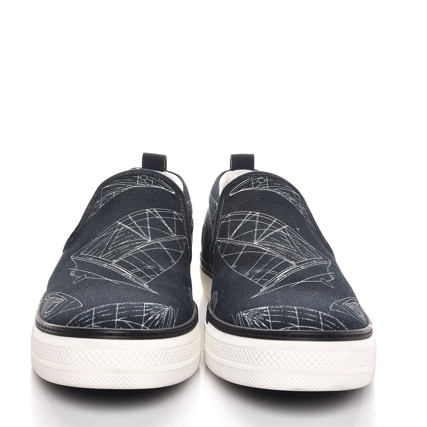 Canvas Victory Boats Slip On Sneakers 7 Pacific Blue