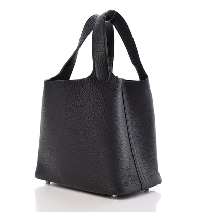 Hermes Taurillon Clemence Picotin Lock 18 PM Black 3 of 10