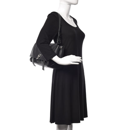 Proenza Schouler Pebbled Calfskin Double Sided PS Courier Bag Black 2 of 12
