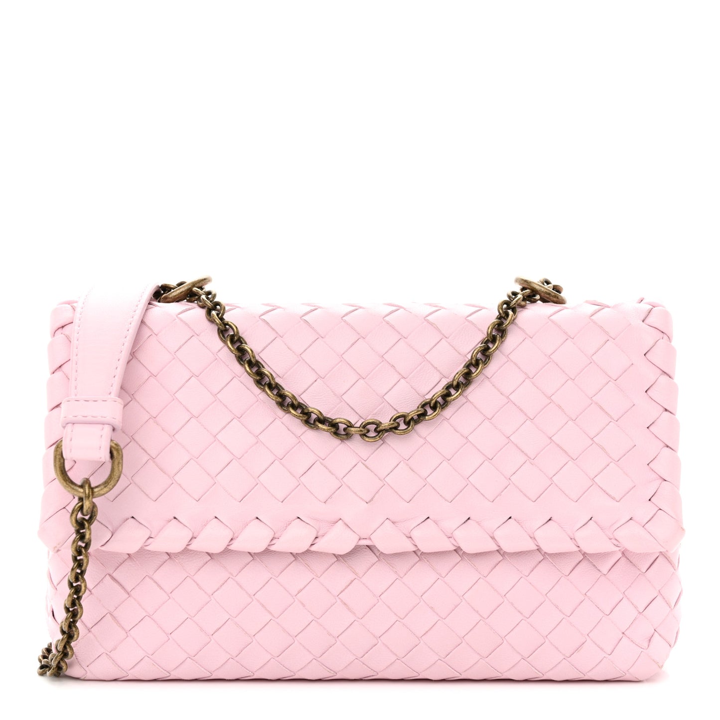 Nappa Intrecciato Baby Olimpia Shoulder Bag Dragee