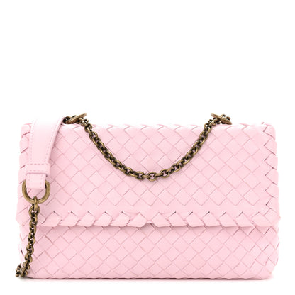 Bottega Veneta Nappa Intrecciato Baby Olimpia Shoulder Bag Dragee 1 of 14
