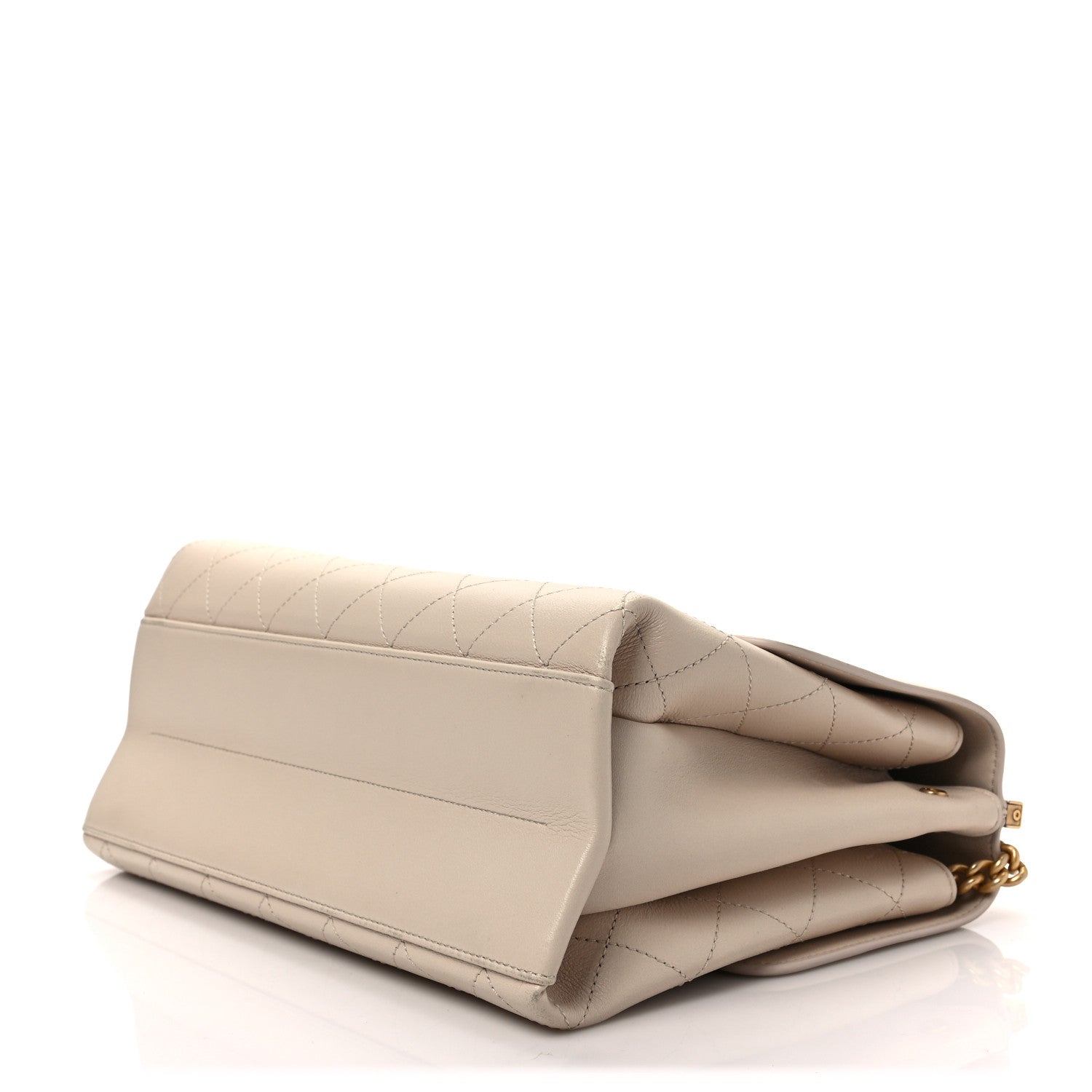 Chanel Lambskin Stitched Coco Luxe Small Flap Beige 7 of 8