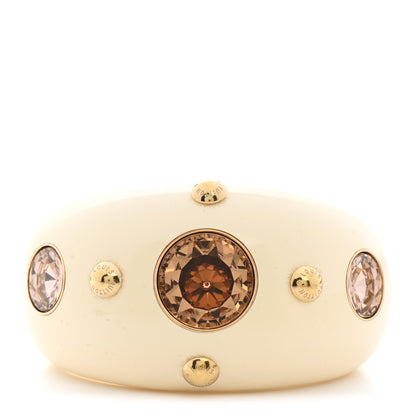 Louis Vuitton Resin Crystal Over The Rainbow Cuff M White 1 of 4