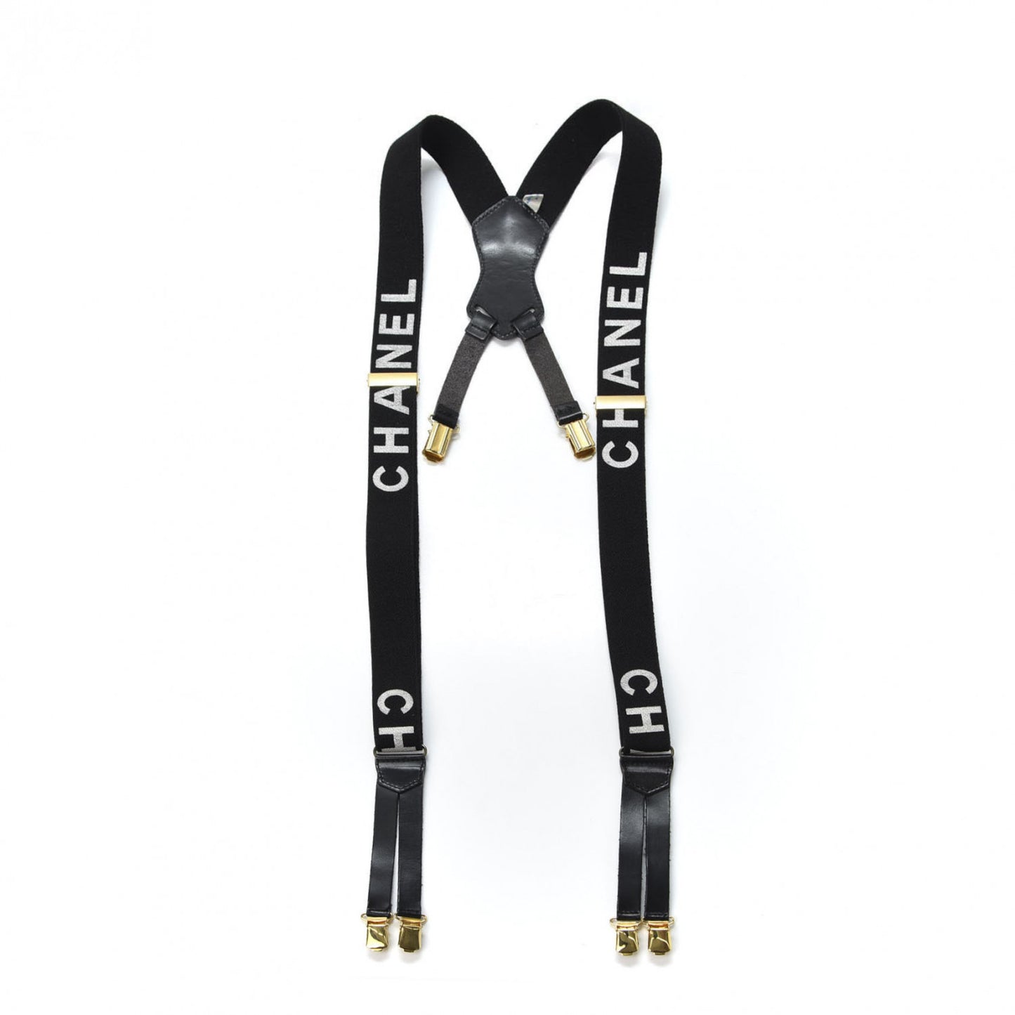 Logo Suspenders Black White