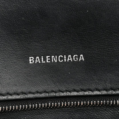 Balenciaga Grained Calfskin Small Hourglass Top Handle Bag Black 6 of 15