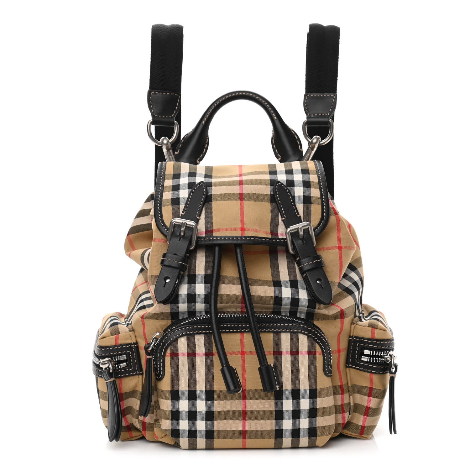 Burberry Nylon Vintage Check Small Rucksack Backpack Antique Yellow 1 of 10