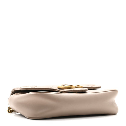 Gucci Calfskin Matelasse Super Mini GG Marmont Shoulder Bag Porcelain Rose 4 of 10