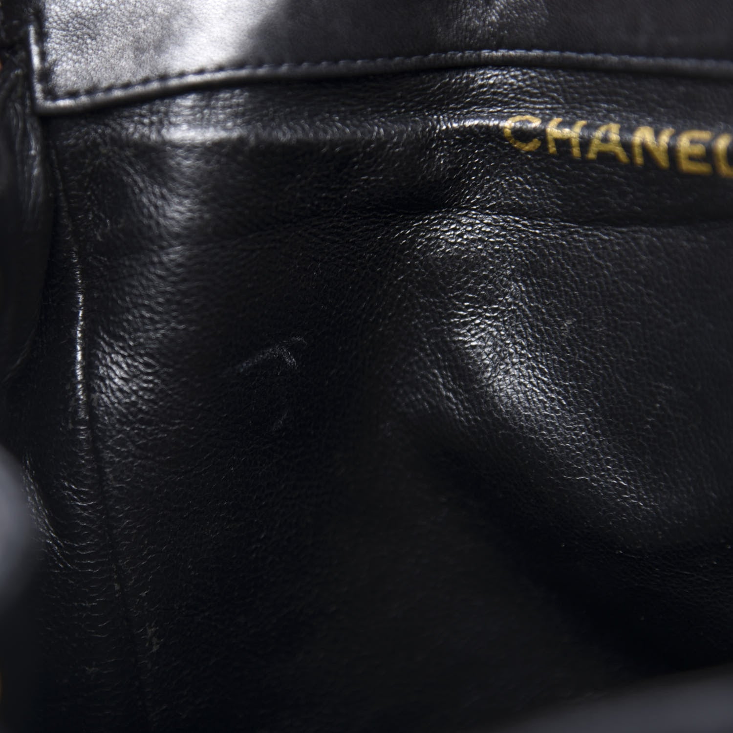 Chanel Lambskin Quilted Drawstring Backpack Black 8 of 16