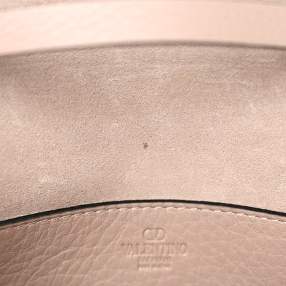 Valentino Garavani Pebbled Calfskin Medium Rockstud Flip Lock Crossbody Bag Poudre 10 of 12