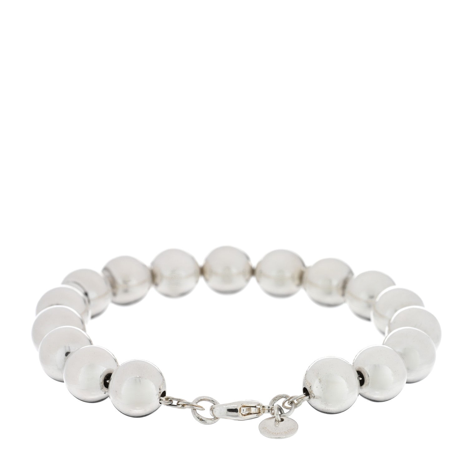 Tiffany Sterling Silver 10mm Hardwear Ball Bracelet 2 of 3