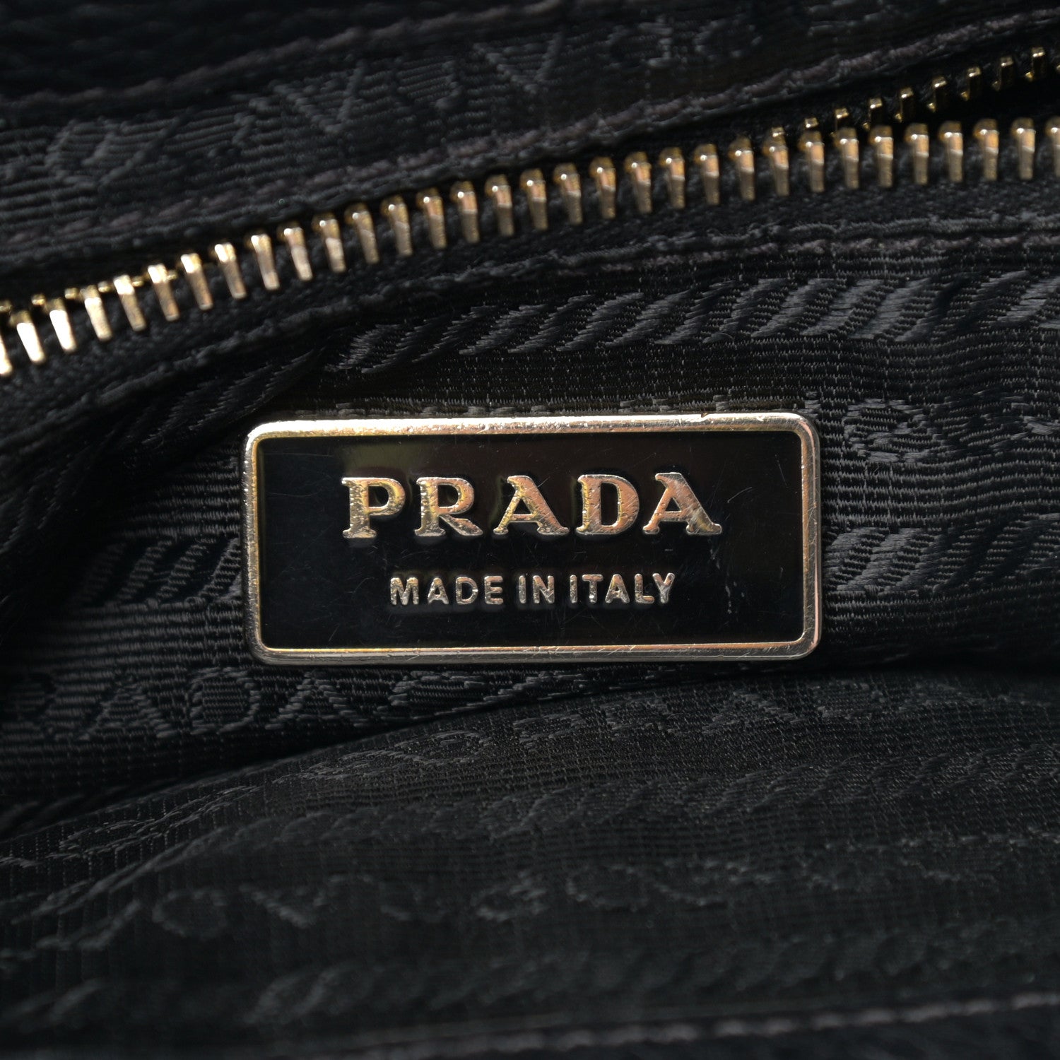 Prada Vitello Daino Pushlock Hobo Black 5 of 13
