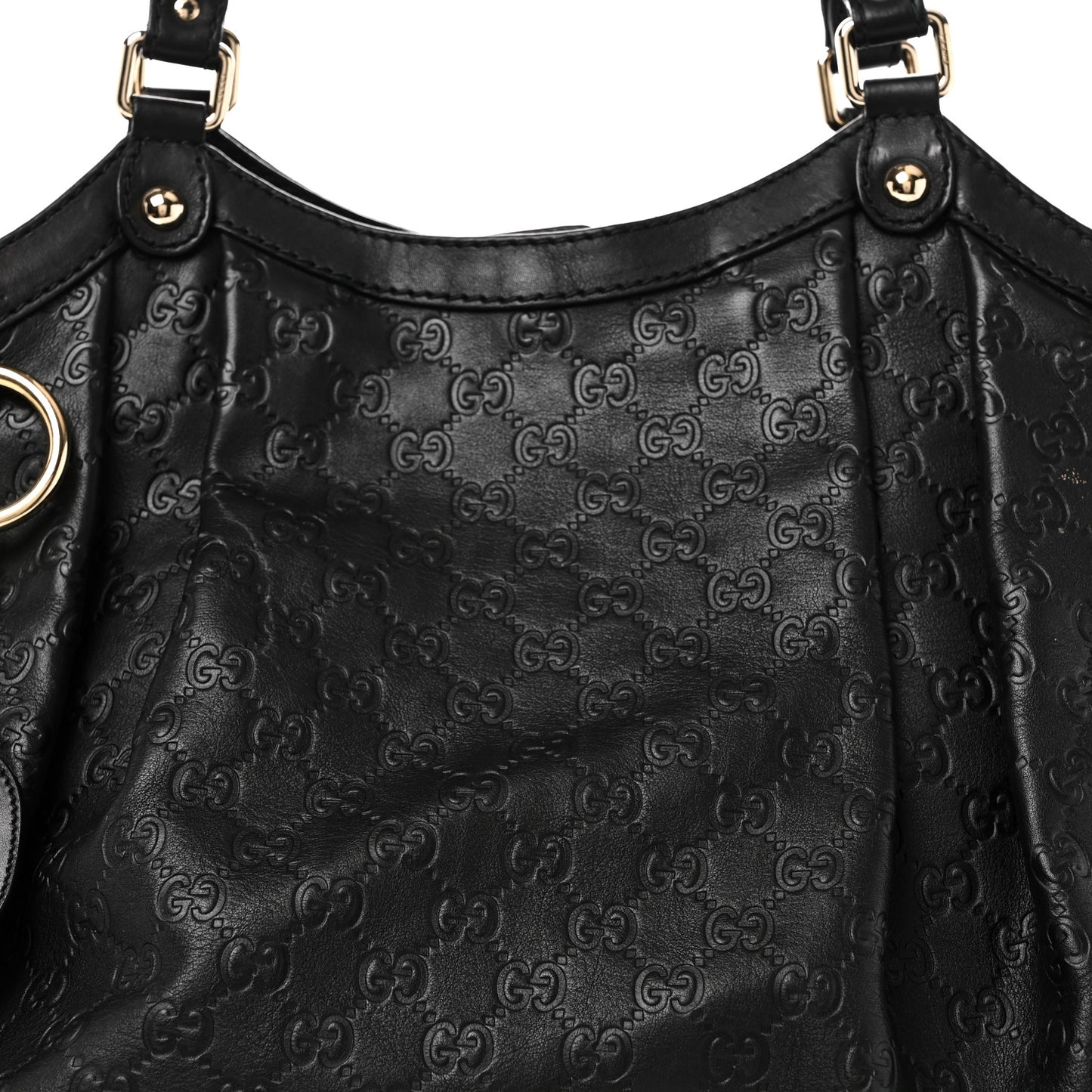 Guccissima Large Sukey Tote Black