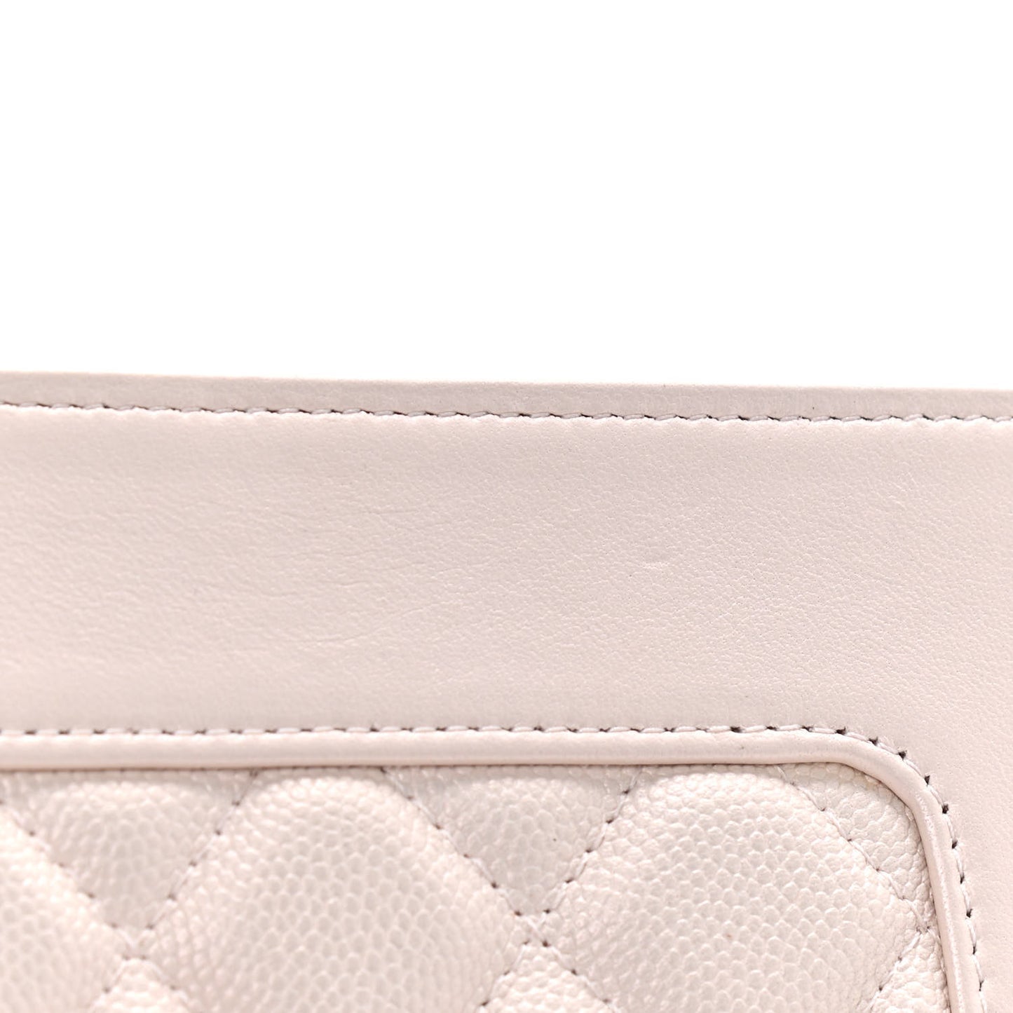 Caviar Quilted Vintage Mademoiselle Wallet On Chain WOC Beige