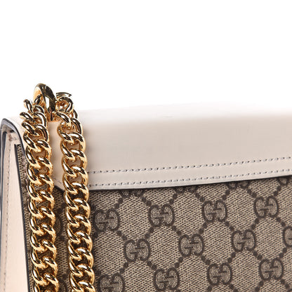 Gucci GG Supreme Monogram Studded Small Padlock Shoulder Bag White 15 of 16