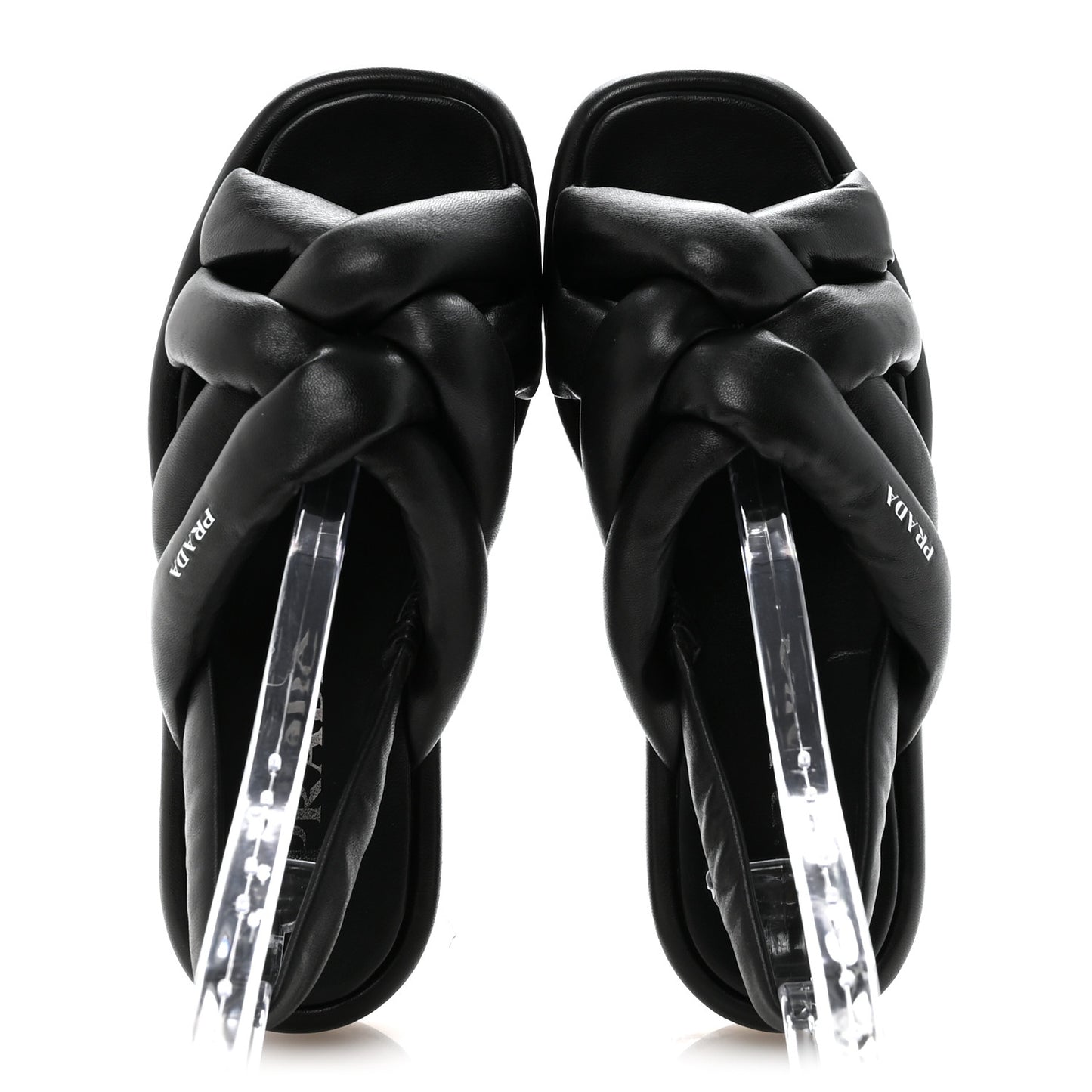 Nappa Padded Blow 20mm Slingback Sandals 37.5 Black