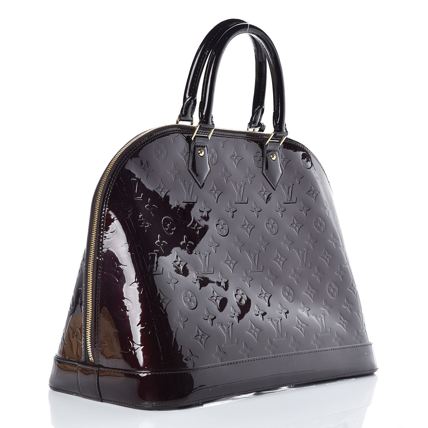 Louis Vuitton Vernis Alma MM Amarante 3 of 12
