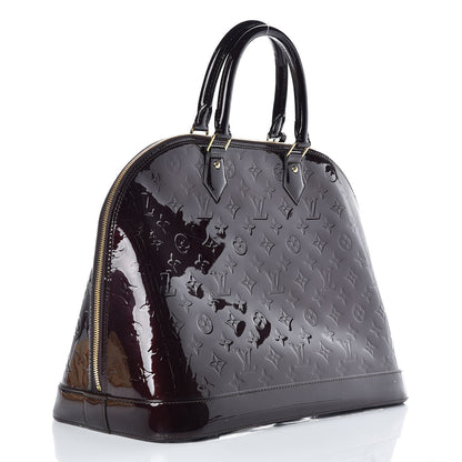 Louis Vuitton Vernis Alma MM Amarante 3 of 12