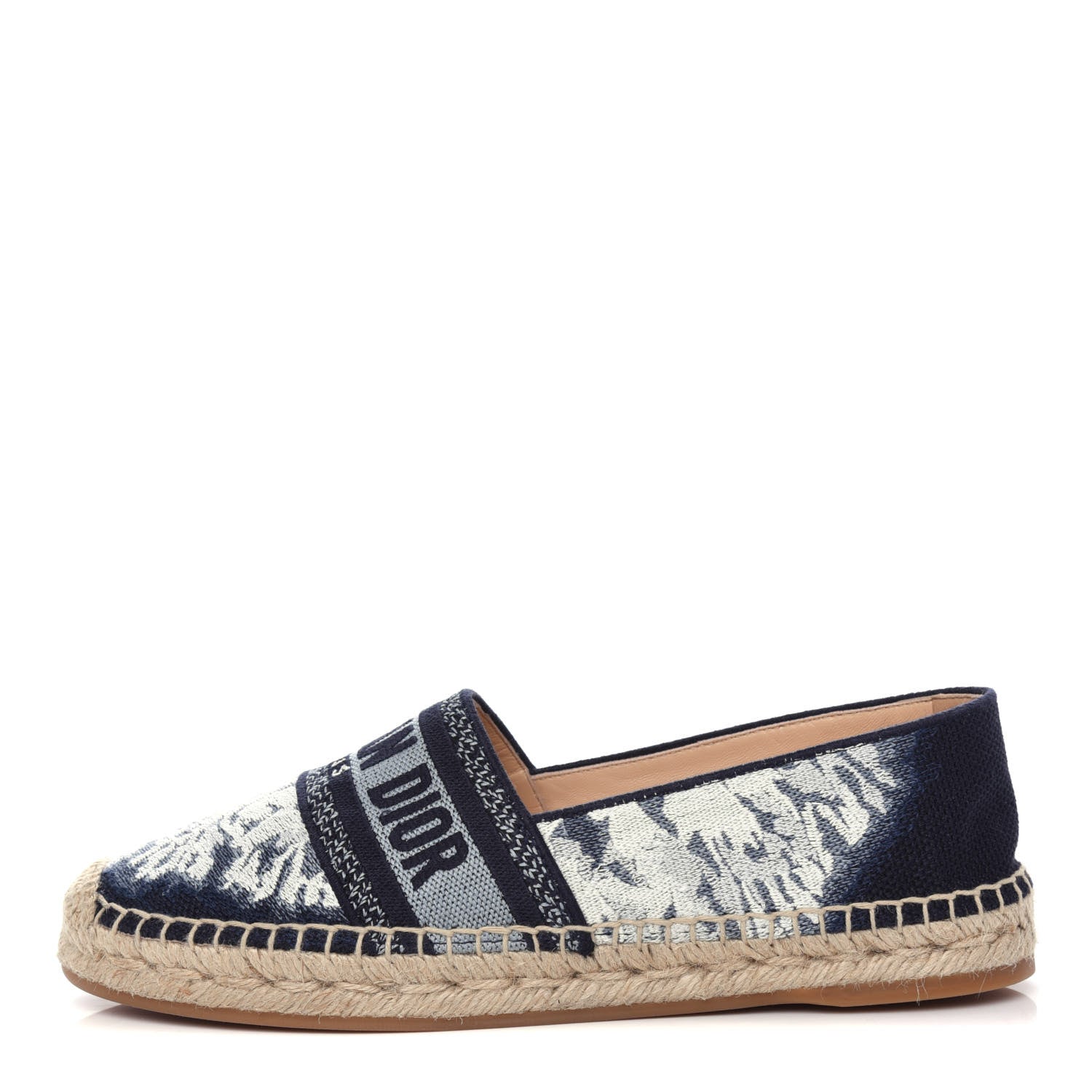 Christian Dior Canvas Tie and Dior Embroidered Granville 15mm Espadrilles 38 Denim 1 of 10
