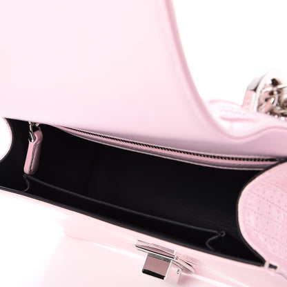 Christian Dior Patent Micro-Cannage Small Diorama Flap Bag Rose 6 of 7