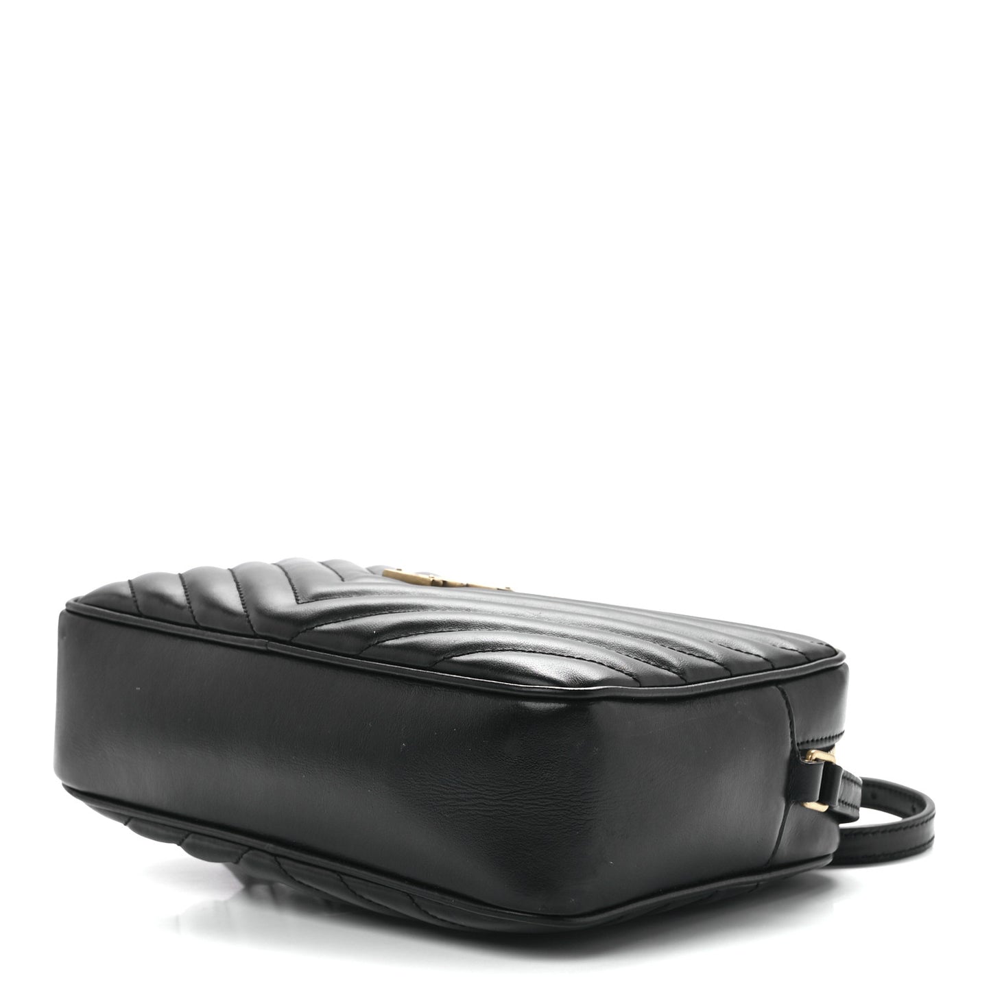 Calfskin Matelasse Monogram Lou Camera Bag Black