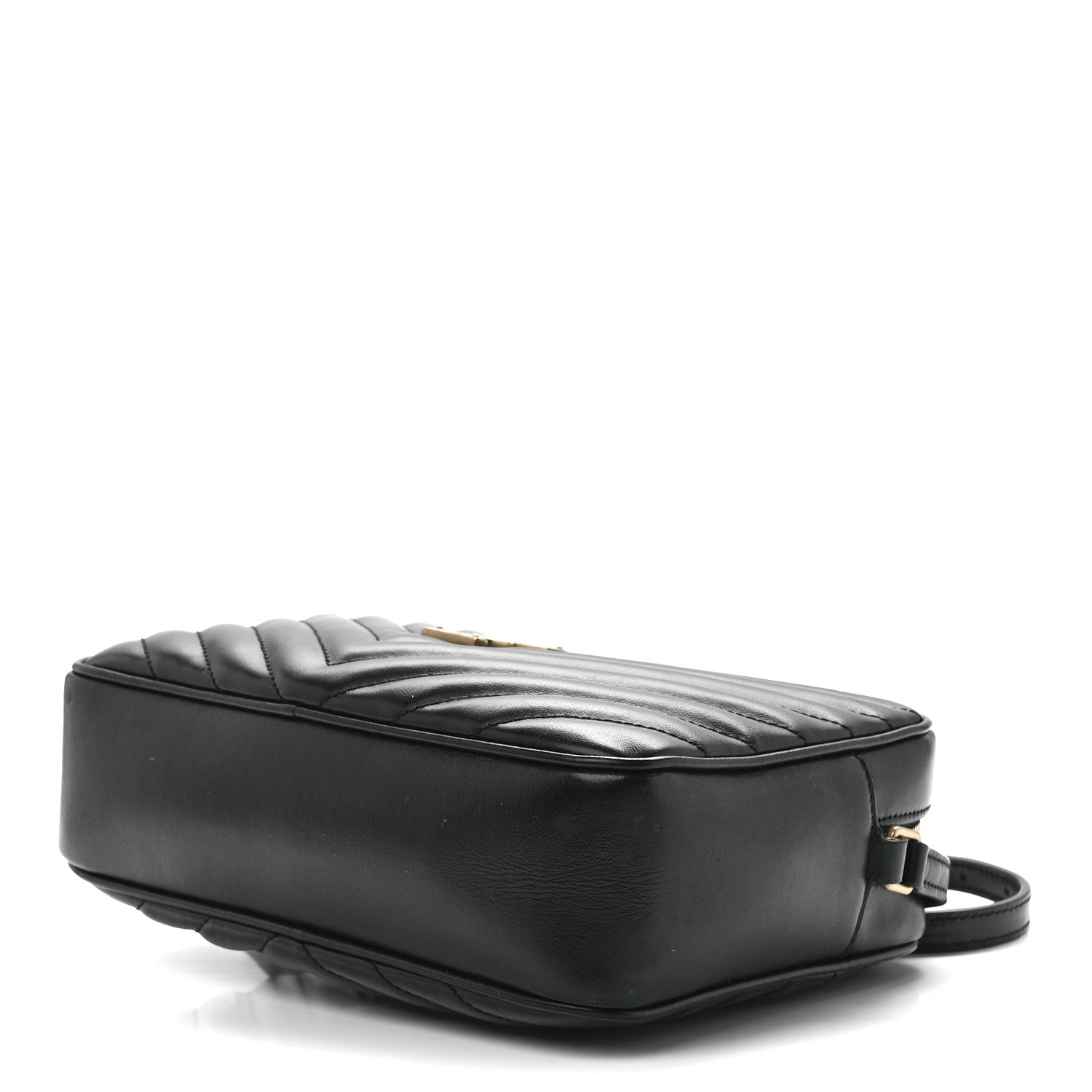 Saint Laurent Calfskin Matelasse Monogram Lou Camera Bag Black 9 of 11