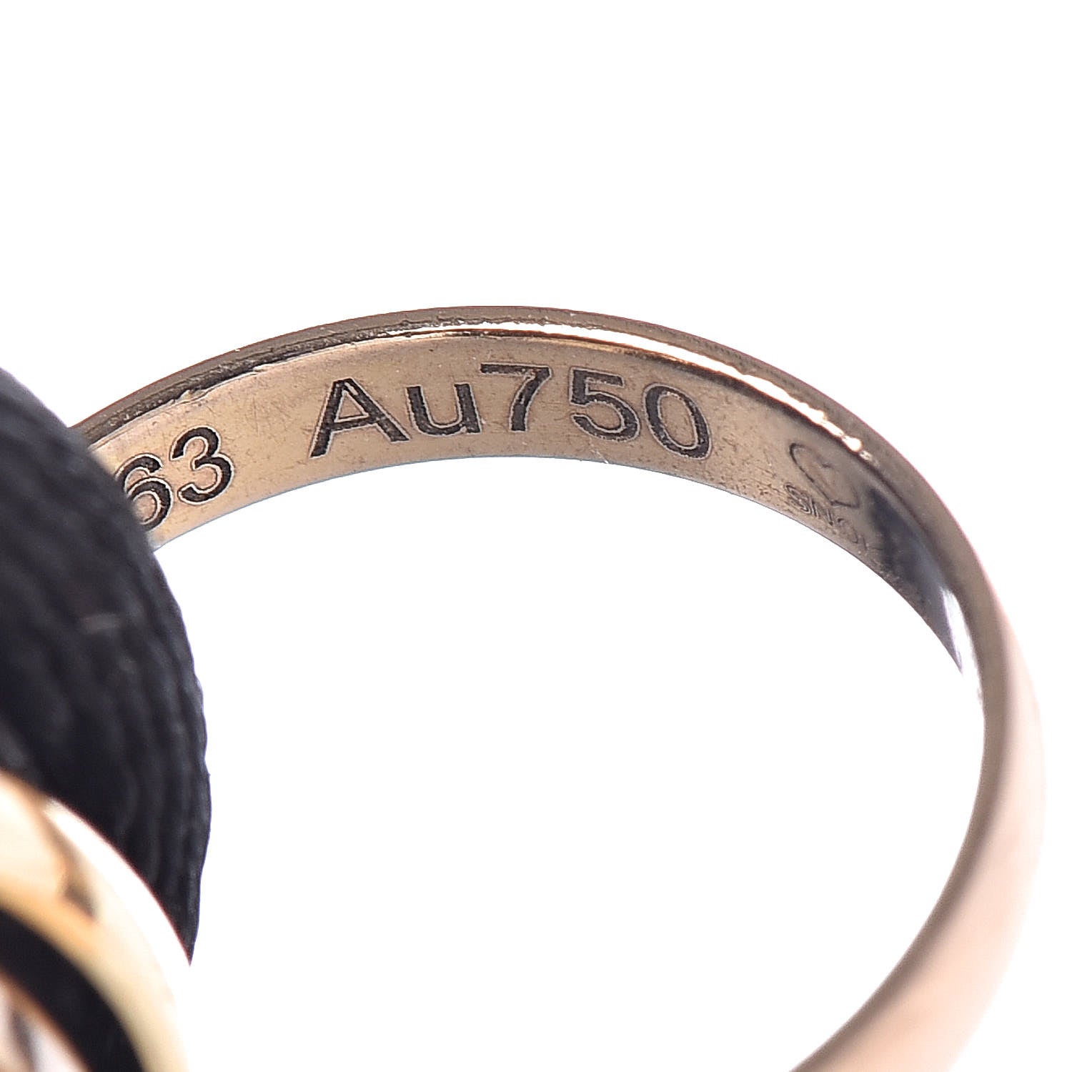 Cartier 18K Pink Yellow White Gold Trinity Adjustable Cord Bracelet Black 6 of 7